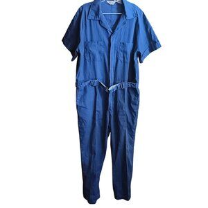 XL Vintage Walls Blue Workwear Coveralls Belted Men's 1980's Mechanic Flight